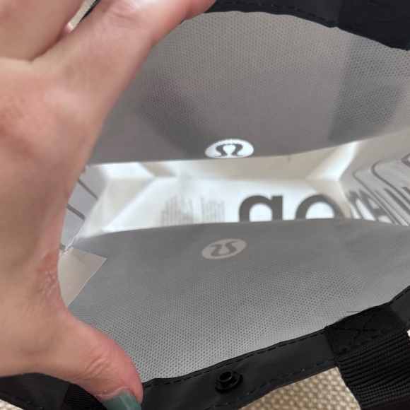 Lululemon Small Reuseable Bag- Black and White - Picture 3 of 8